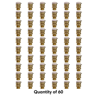 60 pack of self draining 3/4" vacuum breaker bulk 3