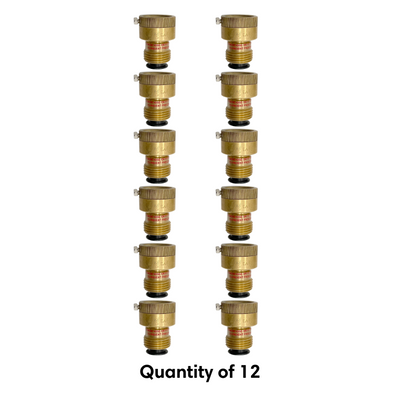 12 pack of piston activated, self draining vacuum breakers bulk 1
