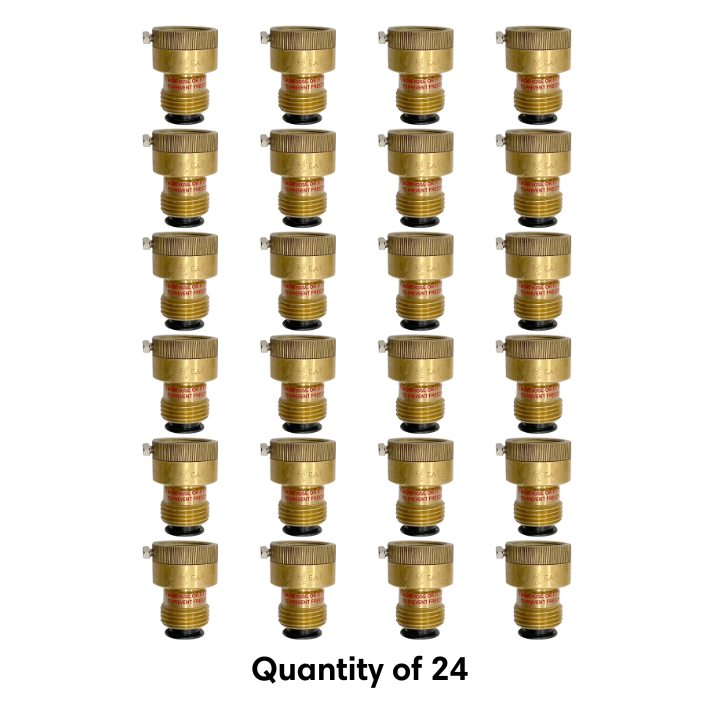 24 pack of piston activated, self draining vacuum breakers bulk 2