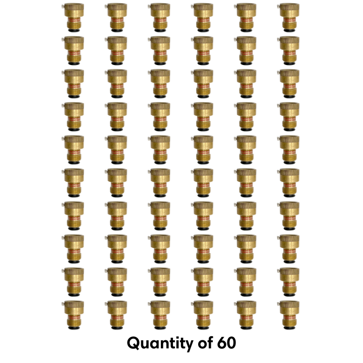 60 pack of piston activated, self draining vacuum breakers bulk 3