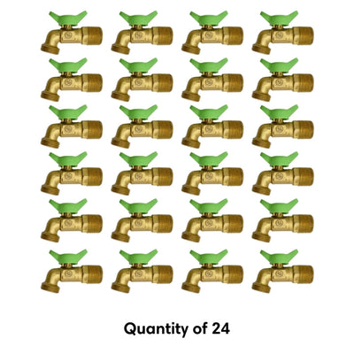24 pack of 3/4" quarter turn hose bibbs bulk 2