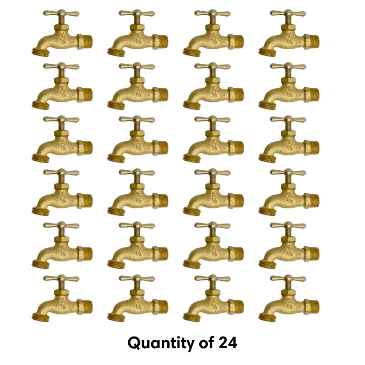 1/2" MNPT Multi Turn Brass Hose Bibb bulk quantity