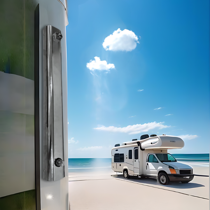 Outdoor Beach Shower For RV Park Or Campground - Timed – King Supply ...