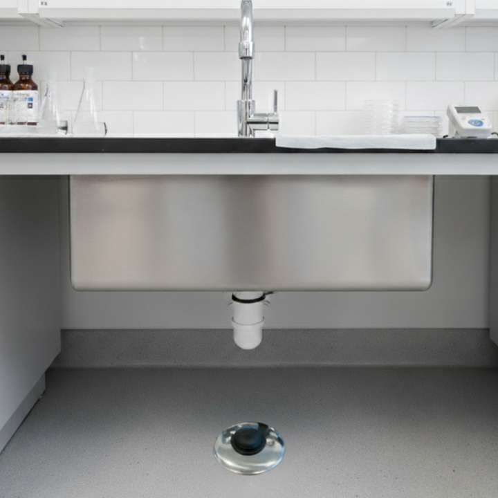 foot operated valve for sinks in hospitals, nursing homes or laboratory setting for hygiene and water conservation