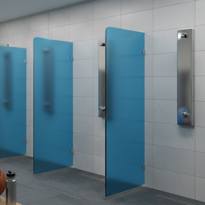 Push button shower panel for  Commercial Gyms, Fitness, and Sports to save water