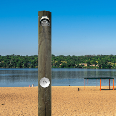 Push Button Shower Valve For Public Beaches (Time&Temp Adjustable) with anti ligature sghower head MAIN