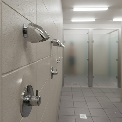 Push Button Shower For Sports Complex and Fitness (Time&Temp Adjustable) with anti ligature shower head MAIN