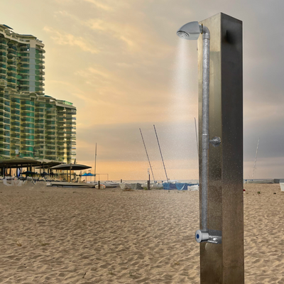 ch shower facilities at resorts and hotels with our innovative Exposed Push Button Metering Shower Valve and Vandal Resistant Shower Head at a resort/ hotel beach