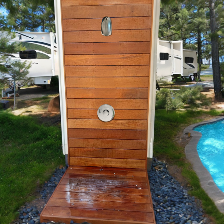 Timed Pool Shower Outdoor Pool Shower For RV Park or Campground - Timed – King Supply Company