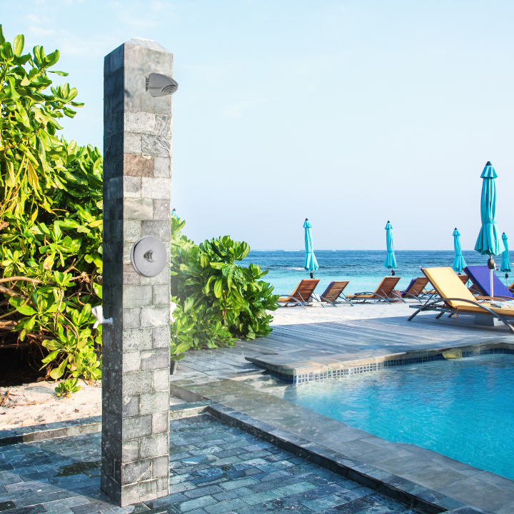 Timed Pool Shower Outdoor Push Button Pool Shower For Commerical Resort or Hotel – King ...