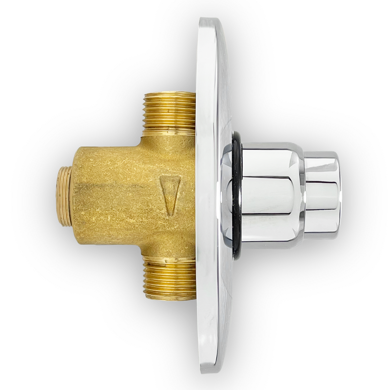 time adjustable push button shower valve side 1