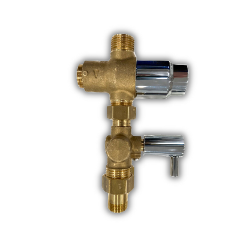 shower valve panel wall unit - push button, adjustable time & temp