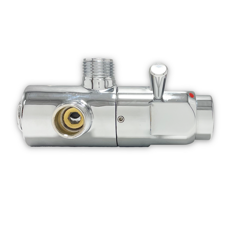 push button shower valve - exposed, adjustable time and temp