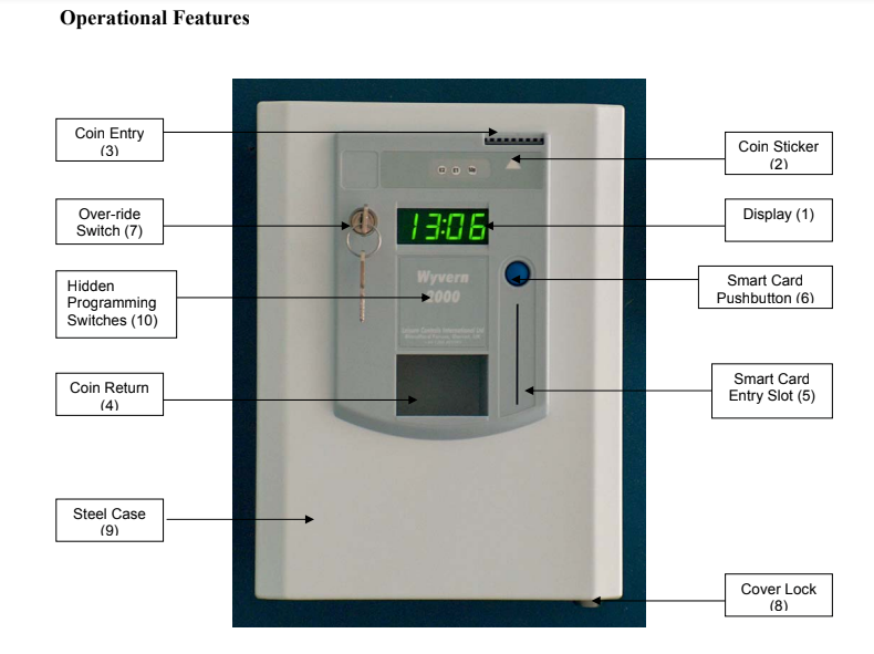 multi-coin & smartcard shower timer - digital